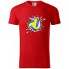 Volejbal lopta v triku - Tričko z organickej bavlny - 3XL ( Červená )