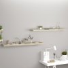 vidaXL Plávajúce nástenné police 2 ks, dubové 120x23,5x3,8 cm, MDF 323884