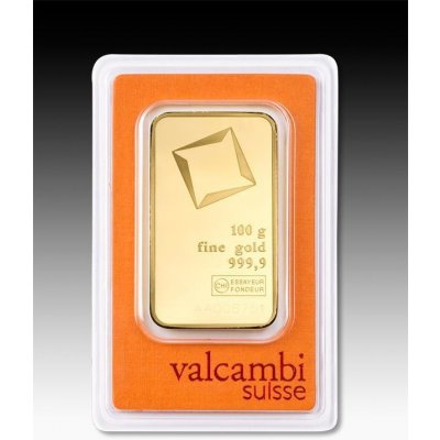 Valcambi zlatá tehlička 100 g