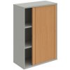 Hobis Policová skriňa Strong P, 80x115,2x40 cm, buk/sivá