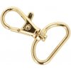 Otočná karabínka rybka XL0032 zlatá 25 mm