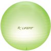 Gymnastická lopta LIFEFIT TRANSPARENT 65 cm, sv. zelená