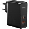 Baseus GaN Pro rýchlonabíjací adaptér USB-C + USB 100W + 1m kábel čierny [CCGP090201]