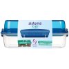 SISTEMA To go krabička na obed flip and nest modrá 1,8 l