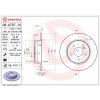 BREMBO Brzdový kotúč 08.A737.11