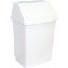 Merida Odpadkový kôš s vekom plastový 15 l, biela