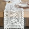 Eurofirany Boho ažúrový obrus 32x140 cm Megy biely biela Bavlna/PES 33x140 cm