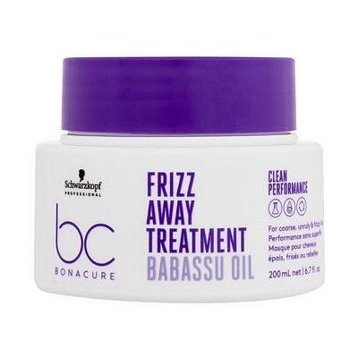 Schwarzkopf Professional BC Bonacure Frizz Away Treatment uhlazující a vyživující maska pro nepoddajné a krepaté vlasy 200 ml pro ženy