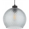TK Lighting | Náhradné sklo pre luster a nástenné svietidlo DEVON E27, priemer 25 cm, dymovo-sivé | 7486