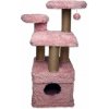 Škrabadlo/Odpočívadlo Magic Cat Amsterdam ružové 100x52x67cm