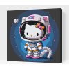 Vymalujsisam.sk Maľovanie podľa čísiel - Hello Kitty Veľkosť: 50x50cm, Rám: Na plastovej doske