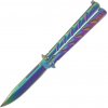 JKR STAINLESS STEEL HAND FAN POCKET KNIFE. BLADE 10.5 CM JKR0477