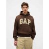 GAP Oversize mikina s logom Extra Heavyweight hnedá