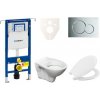 Cenovo zvýhodnený závesný WC set Geberit do ľahkých stien / predstenová montáž + WC S-Line S-line Pro 111.355.00.5NR2