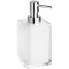 Stojanový dávkovač mydla Bemeta 250 ml, priehľadný/biely