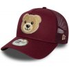 Detská šiltovka New Era 9FORTY AF TRUCKER BOUCLE BEAR K červená 60691154 - CHILD