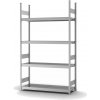 Regál so širokými policami z ocele, základné pole, 4 úrovne, police š 1500mm, 1570x435x2500 mm