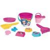 Ružová sada na piesok pre deti IML, 10 dielov