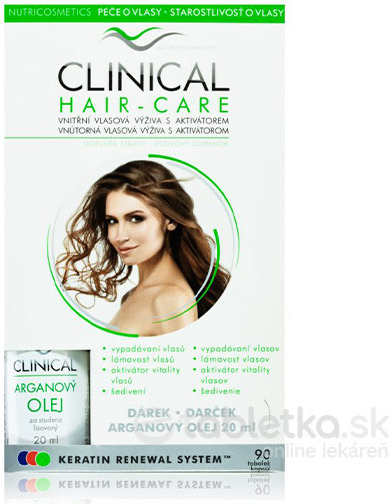 Clinical Hair-care 90 kapsúl + arganový olej