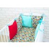 Baby Nellys Mantinel BE LOVE RETRO vankúšikový s obliečkami vzor č. 9 135x100