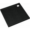 Schedline Sharper Black Stone štvorcová sprchová vanička 80x80 cm čierna 3S.S1K-8080/C/ST