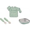 Jedálenská sada pre najmenších Sage Green