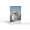 Zvieratá funny time Snowboardový králik | Obrazy Vintessia Rozmery obdĺžnik: 50x75