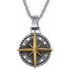 Prívesok z chirurgickej ocele Nordic Star - Kompas - včetně řetízku 3mm/ 60 cm