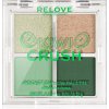 Revolution Relove Pocket Palette paletka očných tieňov Kiwi Crush 4 x 0,72 g