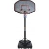 LEAN TOYS Basketbalový kôš s nastaviteľným stojanom 200-300 cm čierny