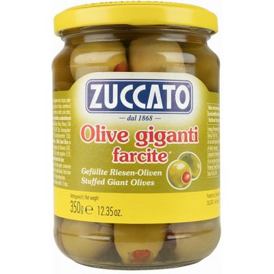 Zuccato zelené olivy veľké plnené 350 g