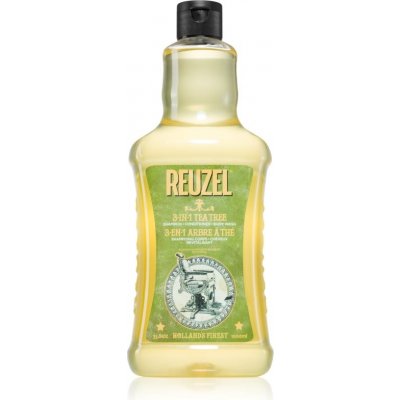 Reuzel Tea Tree 3 v 1 šampón, kondicionér a sprchový gél pre mužov 1000 ml
