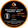 GeekVape drôt SS Stagger Fused Clapton (26ga+32ga)*2+32ga SS316L dĺžka drôtu: 3m, AGW: (26ga+32ga)*2 +32ga