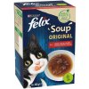 Felix Soup polievky pre mačky hovädzie, kura, jahňa 6x48 g