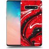 Picasee silikónový prehľadný obal pre Samsung Galaxy S10 Plus G975 - Red black