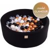 MeowBaby® Suchý bazén Glamour 90x30cm s loptičkami 250ks