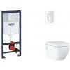 Grohe Rapid SL - Set predstenovej inštalácie, klozetu, dosky SoftClose a tlačidla Skate Cosmopolitan, alpská biela SANI11BB3125