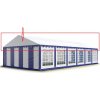 PVC Strešná plachta 6x12m farba Modrobiela