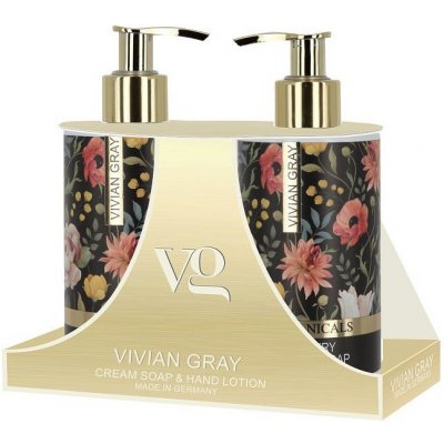 VIVIAN GRAY BOTANICALS Crema Soap + Hand Lotion 2x250ml - tekuté mydlo + mlieko na ruky
