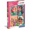 Clementoni puzzle Disney princezné 2×20 dielikov