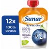 Sunar Do ručičky čučoriedka a jablko 100% ovocia (12 x 100 g)