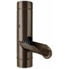 Zachytávač vody so sitkom KJG pozink - farebný - RAL 8028 Testa di Moro, Ø 120 mm - RAL 8028 Testa di Moro - Ø 120 mm