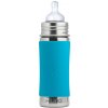 Pura nerezová dojčenská fľaša - aqua 325 ml