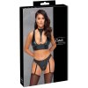 Cottelli Collection Bondage Matný Dvojdielny Set M Čierny