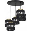 Luminex Luster na lanku HAVARD 5xE27/60W/230V čierna/mosadz okrúhly LU1850 + záruka 3 roky zadarmo + záruka 3 roky zadarmo