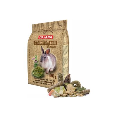 Dajana – COUNTRY MIX Rabbit 1 000 g krmivo pre králiky