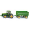 SIKU Farmer – traktor John Deere s vlekom, 1:50