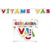 RAPPA Girlanda papierová Vítame Vás