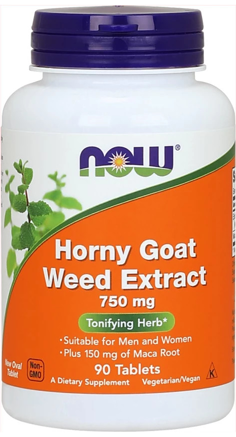 Now Foods NOW Horny Goat Weed Extract 750 mg 90 tablet