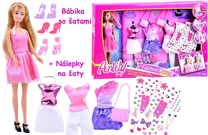 Barbie so šatami + nálepky na šaty od 22,8 € - Heureka.sk